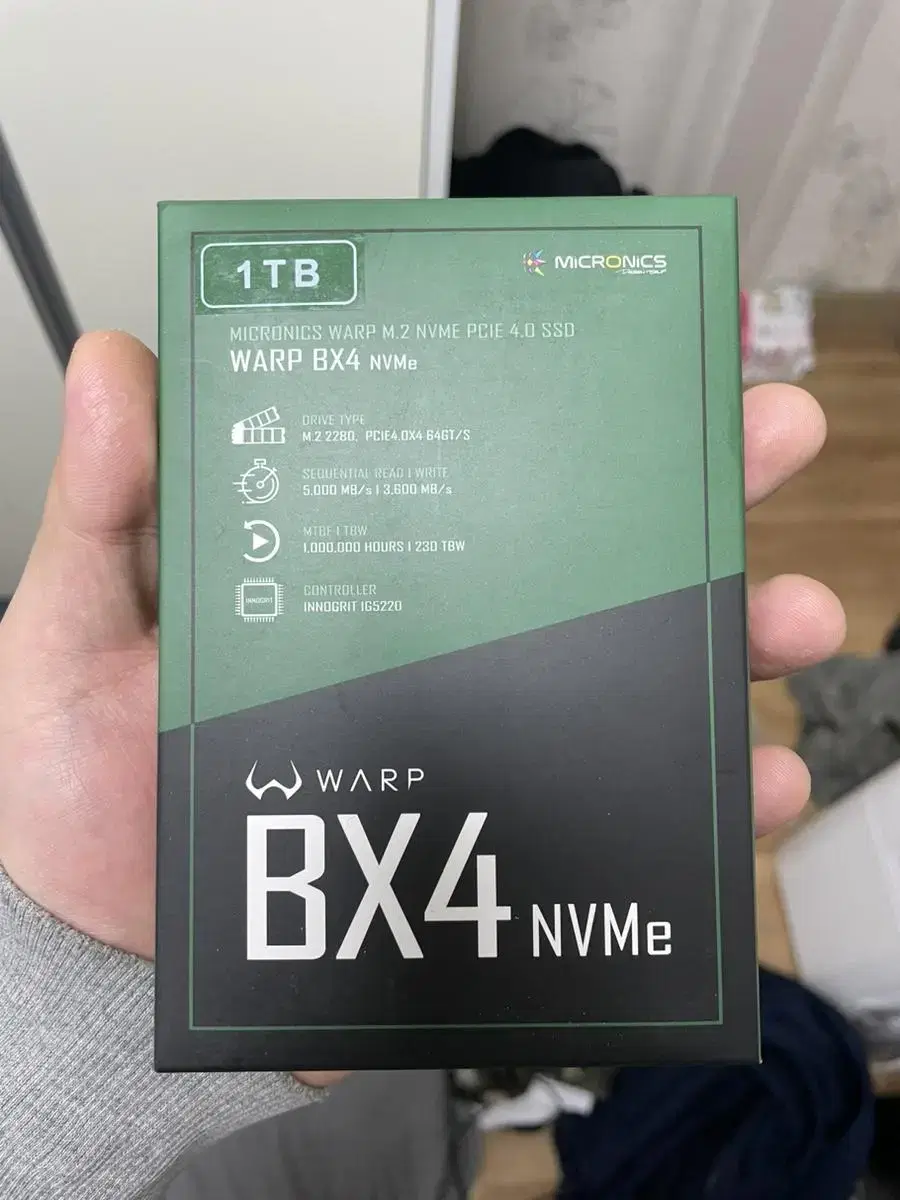 미개봉 2280 1테라 Nvme m.2 ssd 마이크로닉스